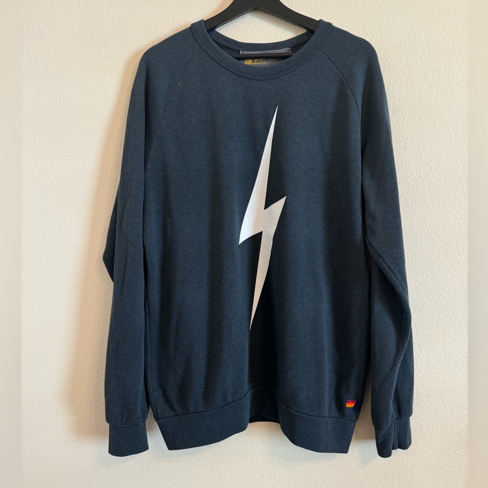 Aviator Nation Bolt Crew Neck Sweatshirt - Picture 3 of 14